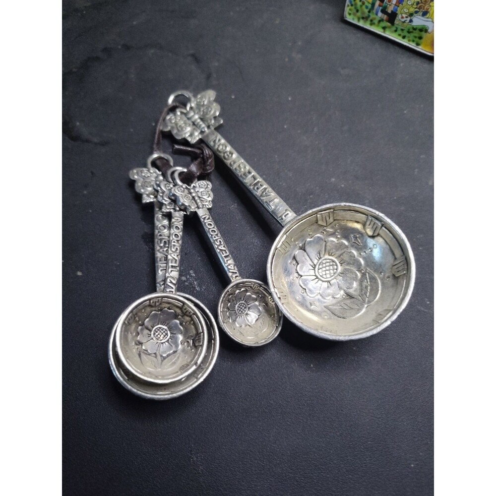 Tin Woodsman Handcrafted Celtic Design Pewter Measuring Cups With Hanger